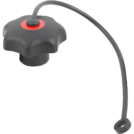 Kipp Star Grips with safety lanyard, int. thread, style KS, inch K0155.6A316